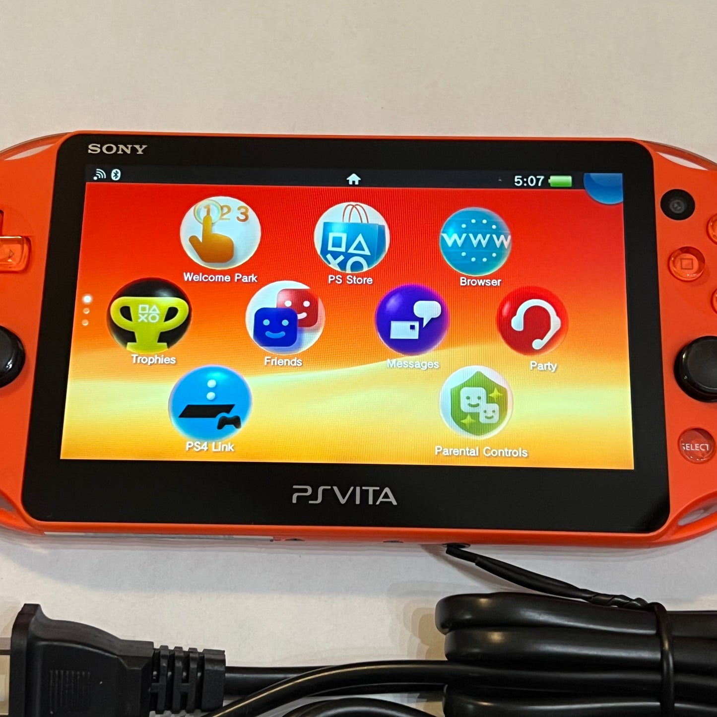Neon Orange Sony PS Vita 2000