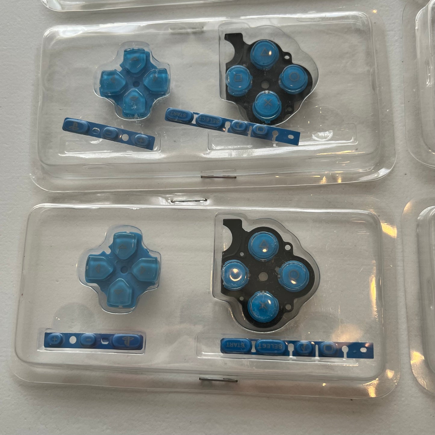 6 Blue PSP 3000 Button Rubber Sets (cheap)