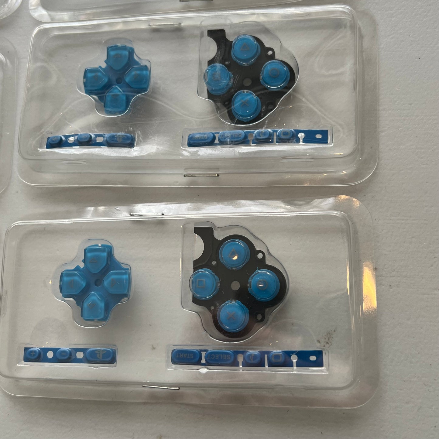 6 Blue PSP 3000 Button Rubber Sets (cheap)