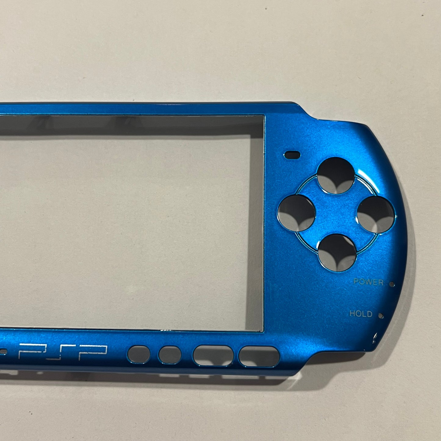 OEM Vibrant Blue Sony PSP 3000 Faceplate w/ Glass Lens