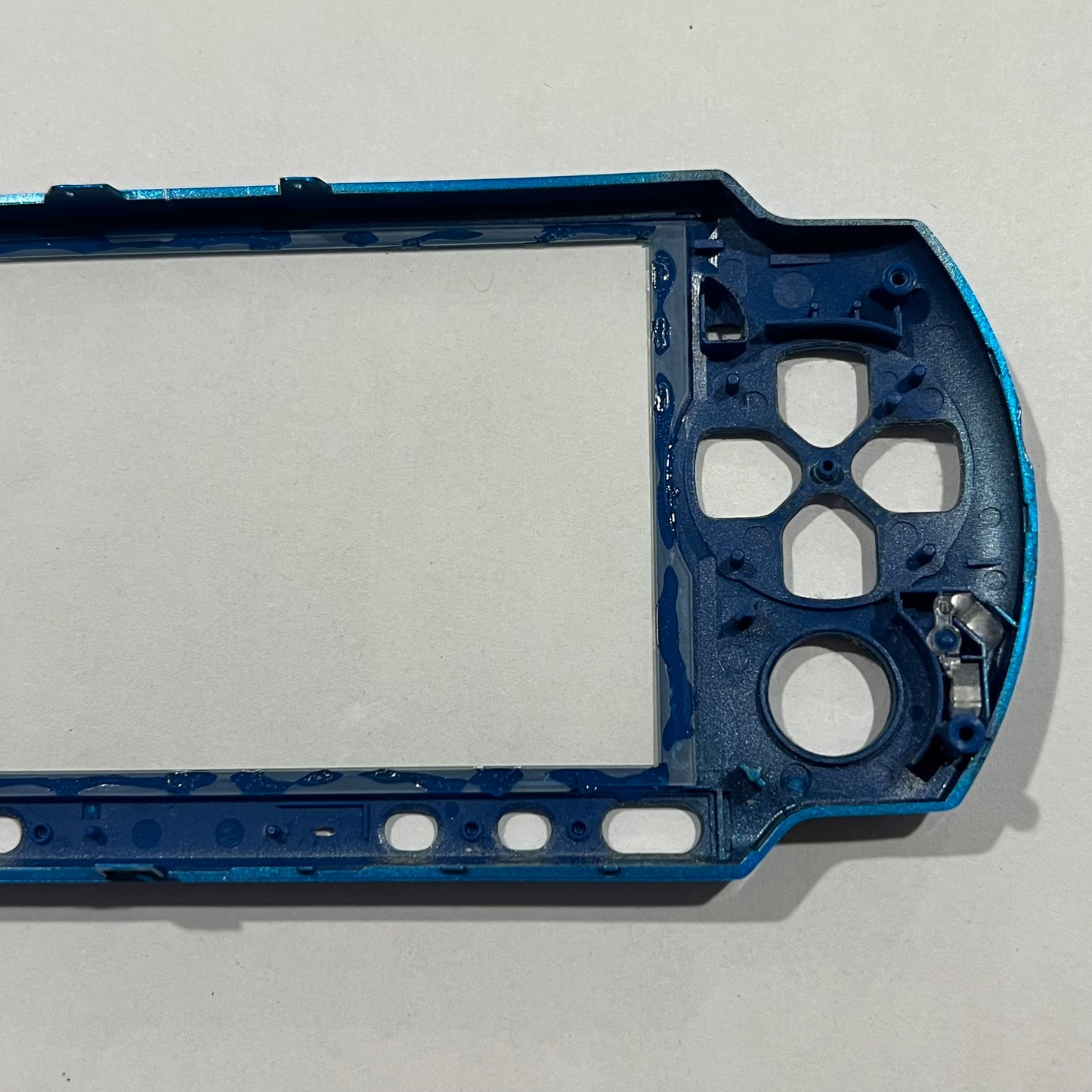 OEM Vibrant Blue Sony PSP 3000 Faceplate w/ Glass Lens