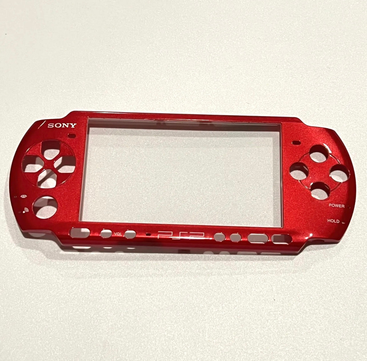 OEM Red Sony PSP 3000 Faceplate w/ Glass Lens – Everything PSP