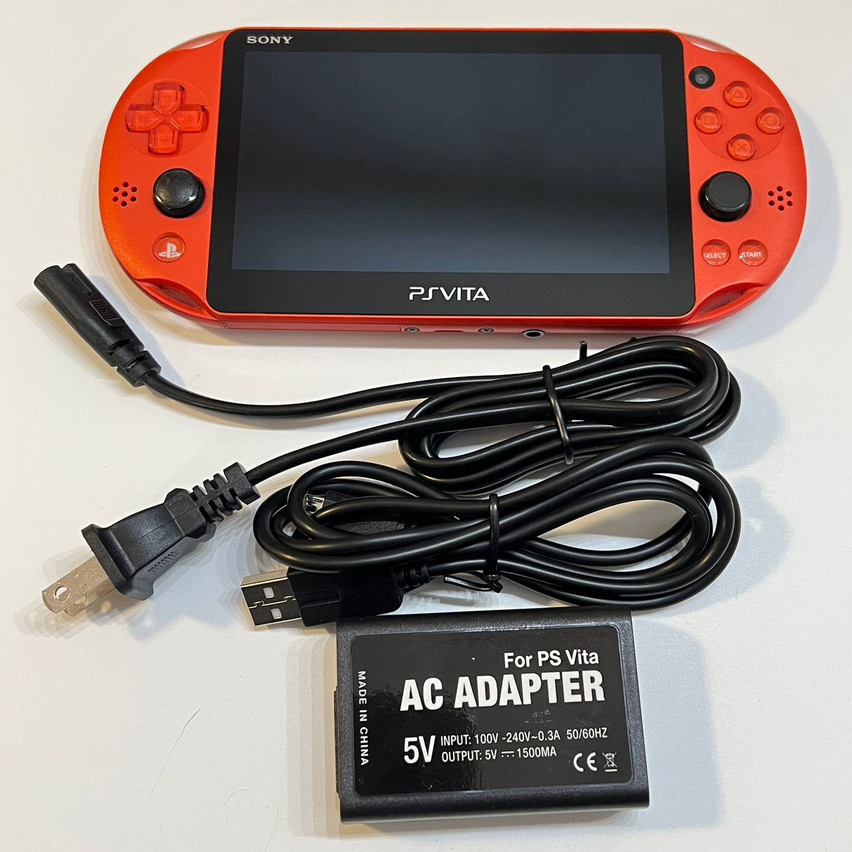 Metallic Red Sony PS Vita 2000 System