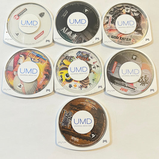 Lot of 7 Games (Sony PSP) Japan Import