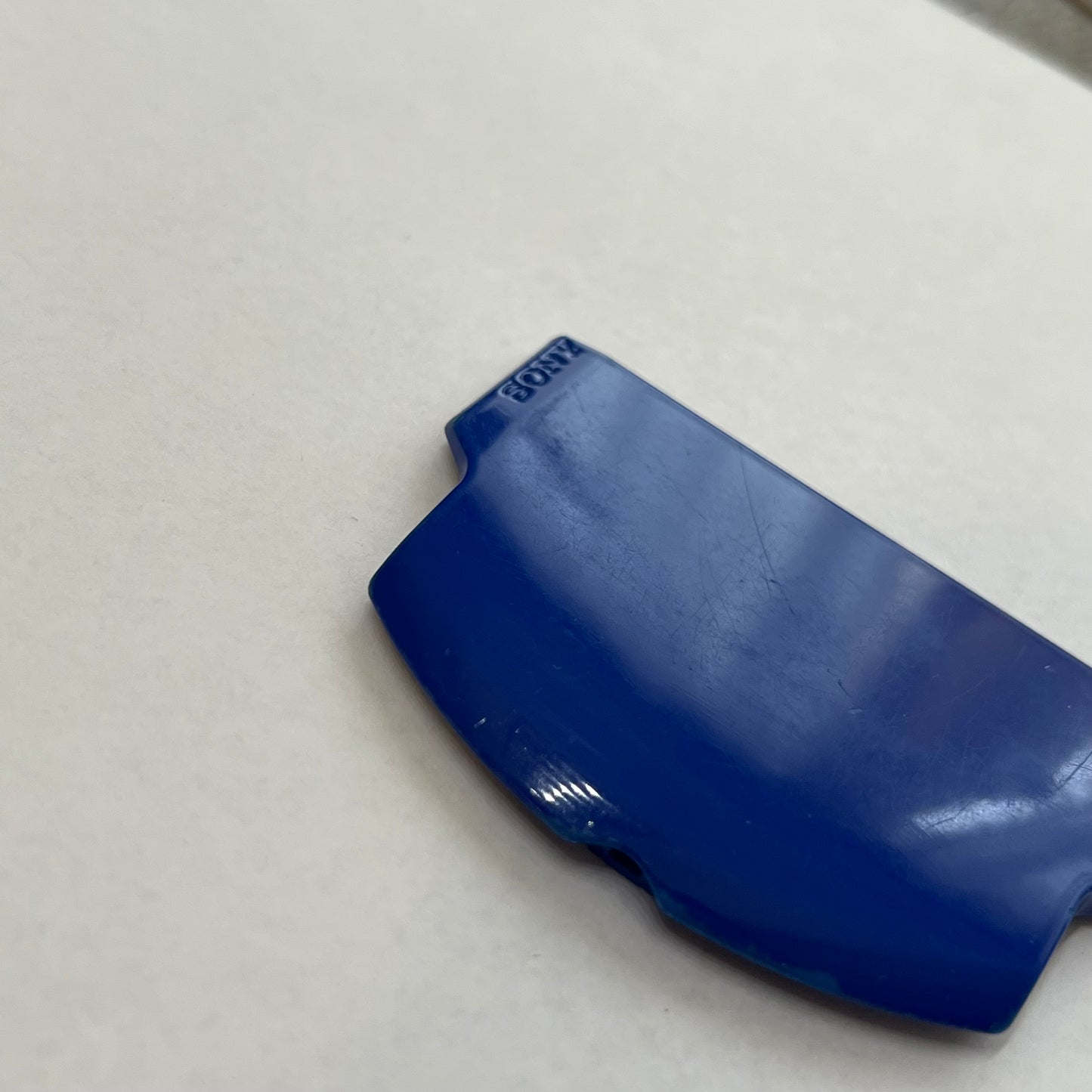 OEM White / Blue Sony PSP 3000 Battery Cover (#5)