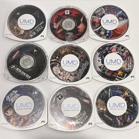 Lot of 9 Games (Sony PSP) Japan Import