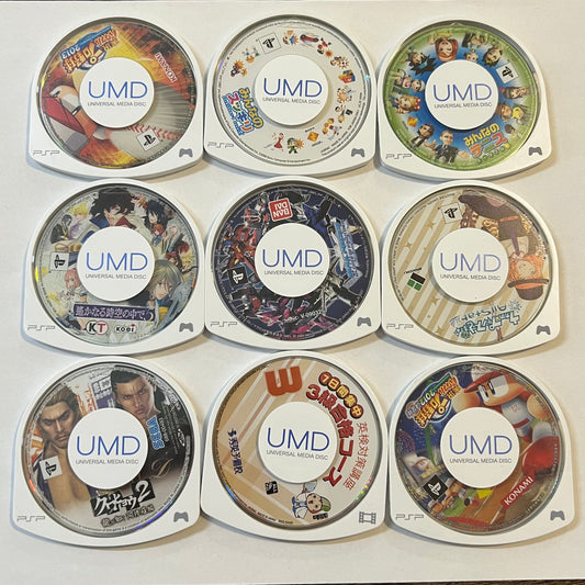 Lot of 9 Games (Sony PSP) Japan Import