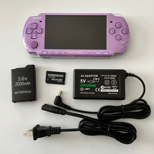 Lilac Purple Sony PSP 3000 Bundle