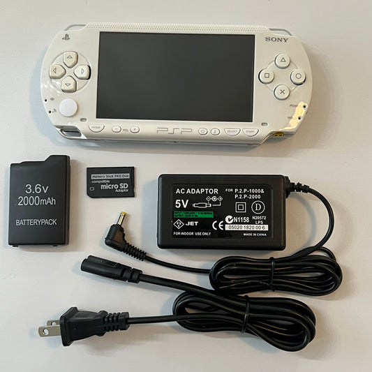 White Sony PSP 1000 Bundle