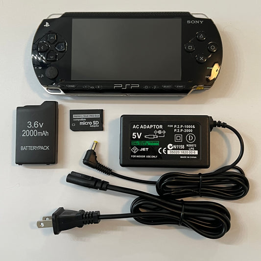 Black Sony PSP 1000 Bundle