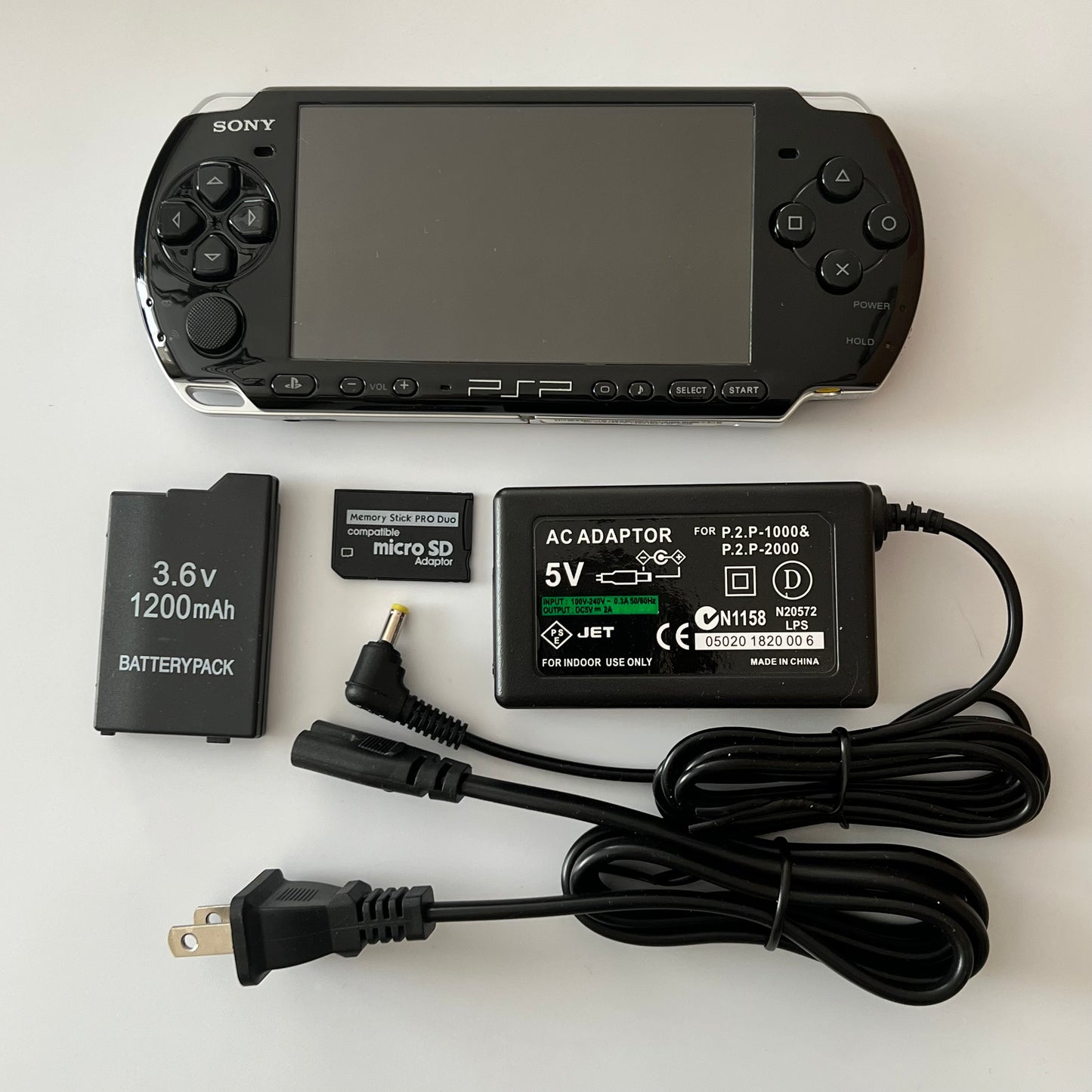 Black Sony PSP 3000 Bundle (New Shell)