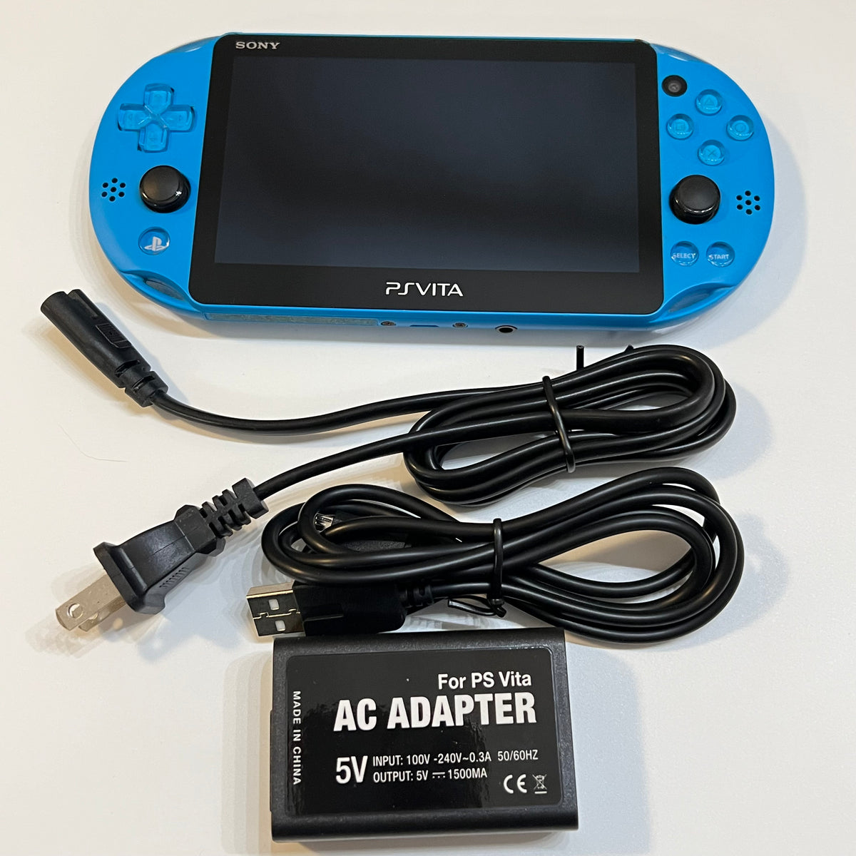 Aqua Blue Sony PS Vita 2000 System