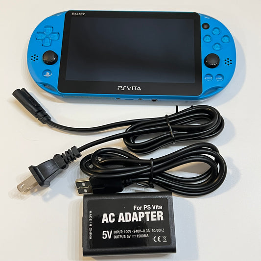Aqua Blue Sony PS Vita 2000 System