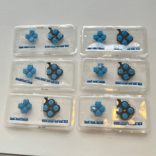 6 Blue PSP 3000 Button Rubber Sets (cheap)