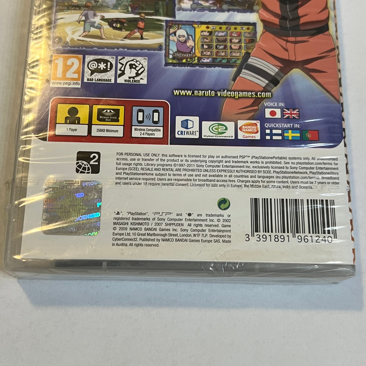 NEW Naruto Shippiden: Ultimate Ninja Heroes 3 (Sony PSP, 2011)