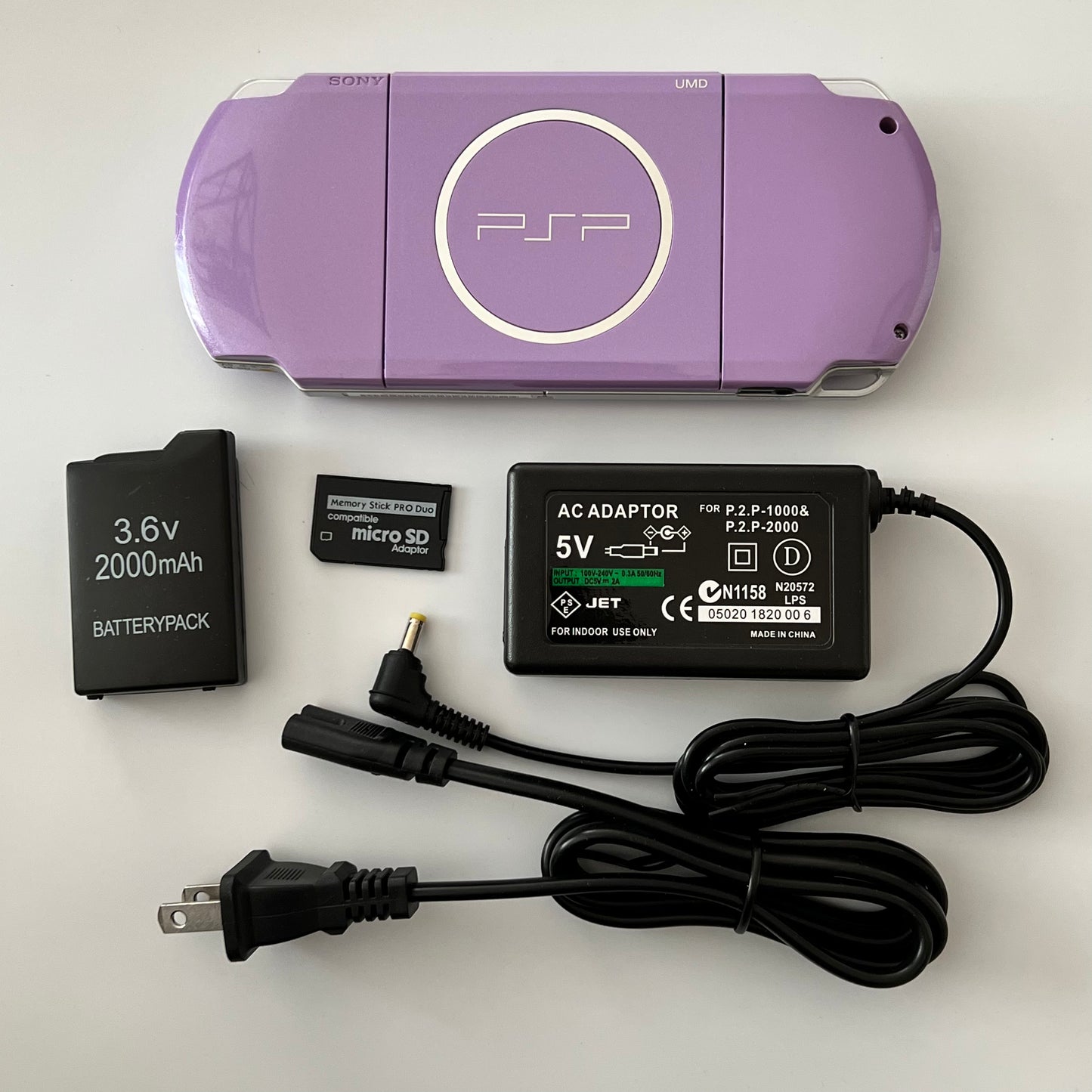 Lilac Purple Sony PSP 3000 Bundle