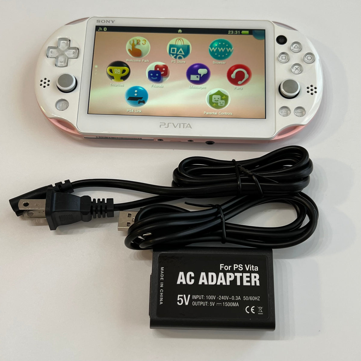 Light Pink / White Sony PS Vita 2000 System