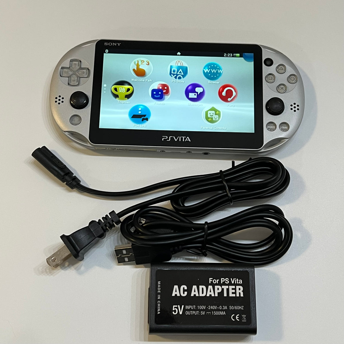 Silver Sony PS Vita 2000 System