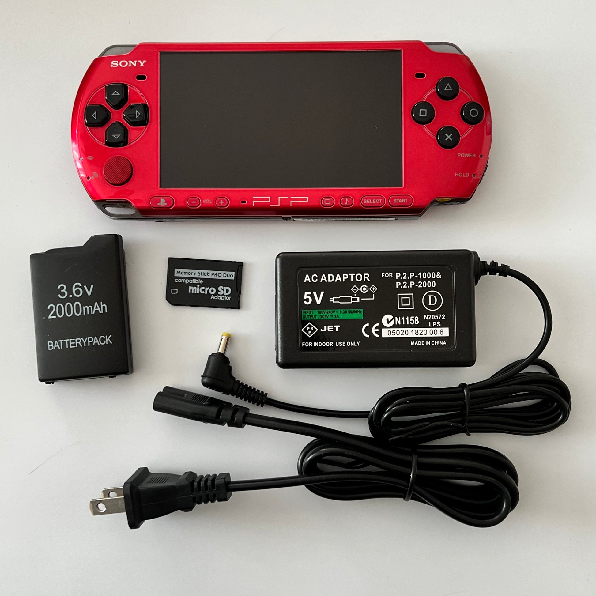 Black / Radiant Red Sony PSP 3000 Bundle – Everything PSP