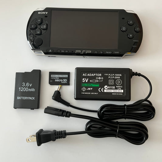 Black Sony PSP 3000 Bundle