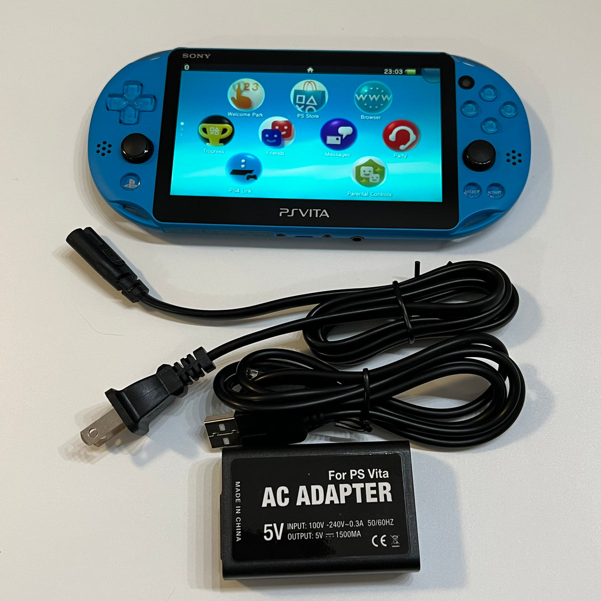 Aqua Blue Sony PS Vita 2000 System