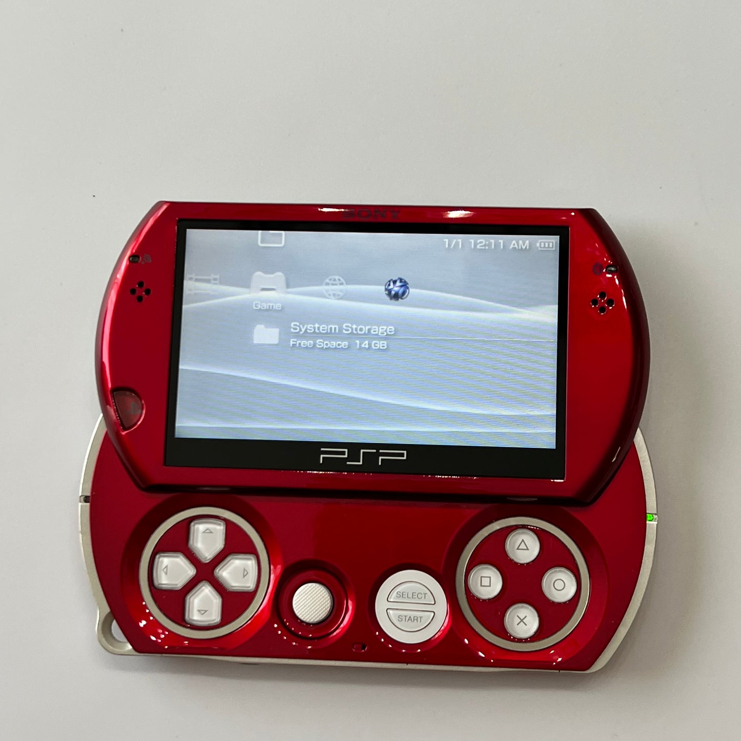 White / Red Sony PSP Go System