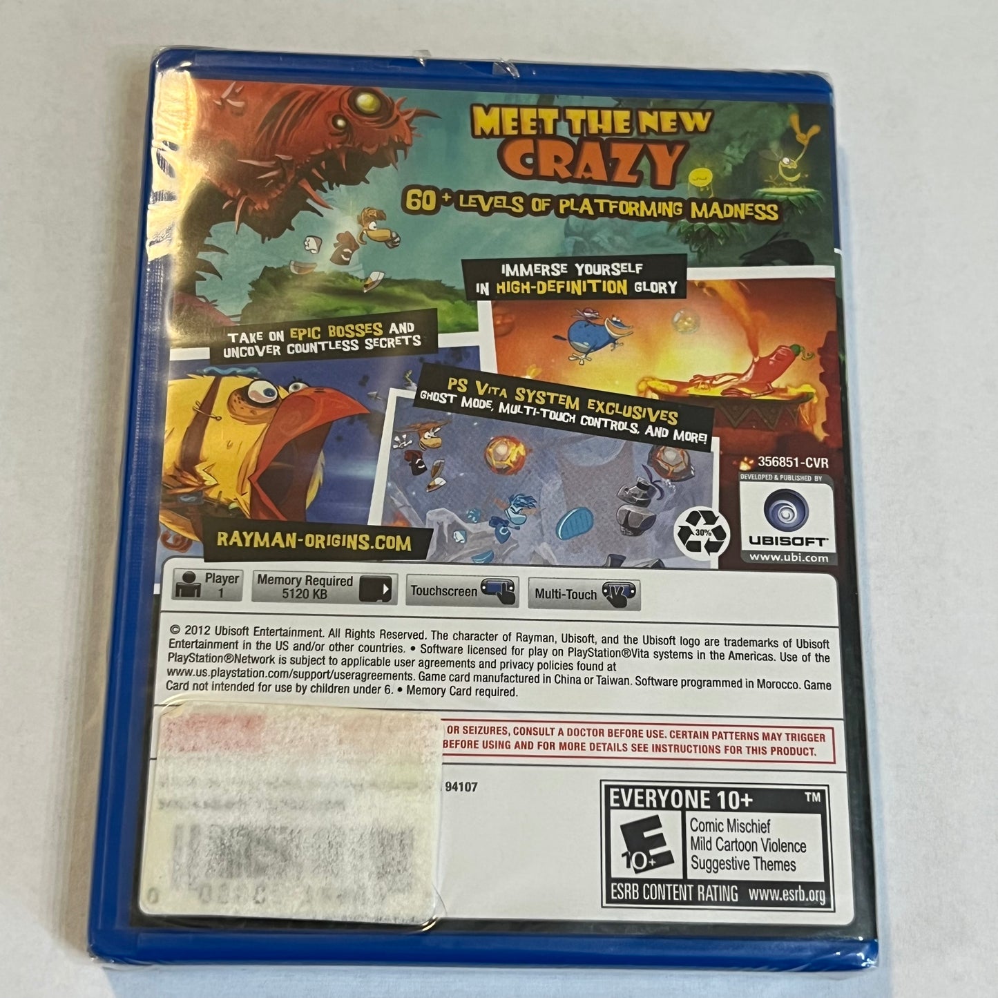 NEW Rayman Origins (Sony PS Vita, 2012)