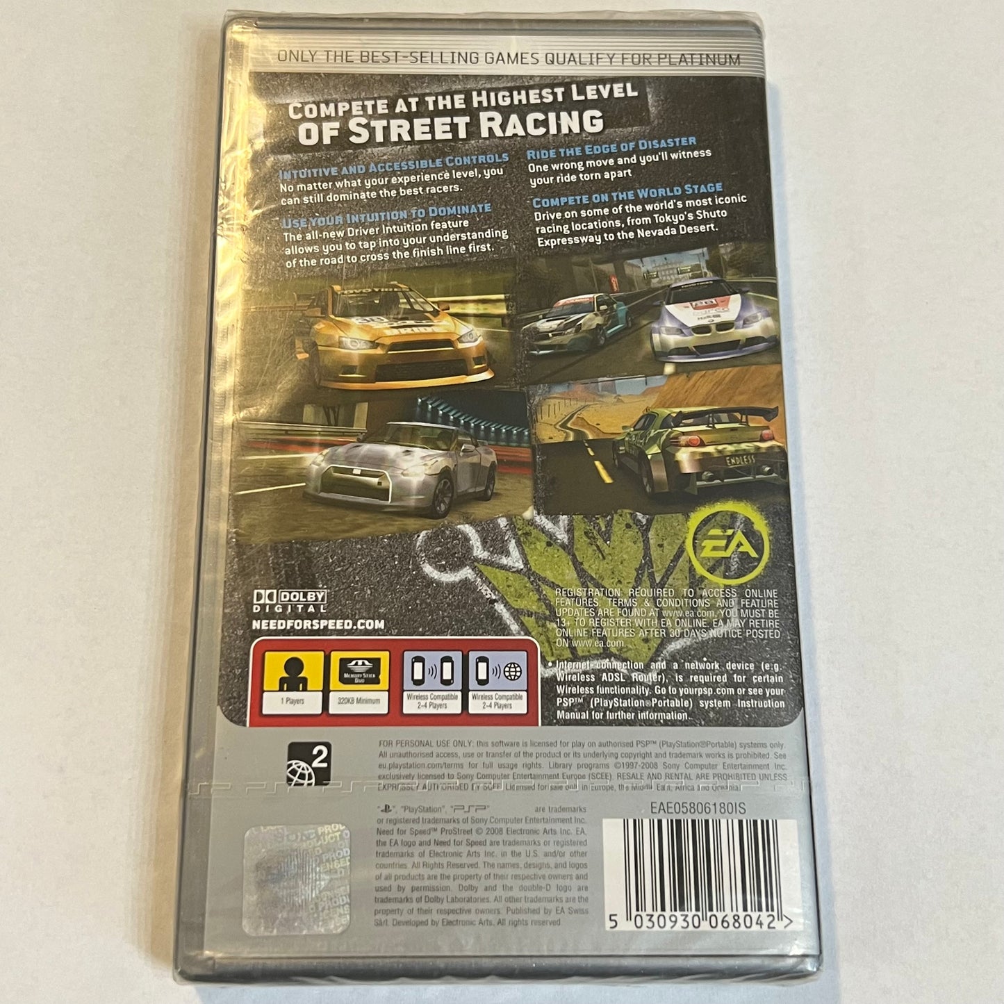 NEW Need for Speed: ProStreet (Sony PSP, 2008)