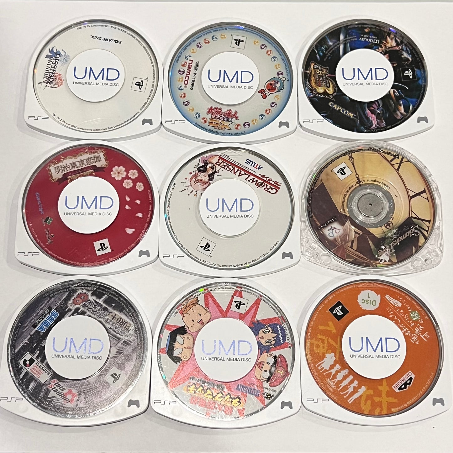 Lot of 9 Games (Sony PSP) Japan Import