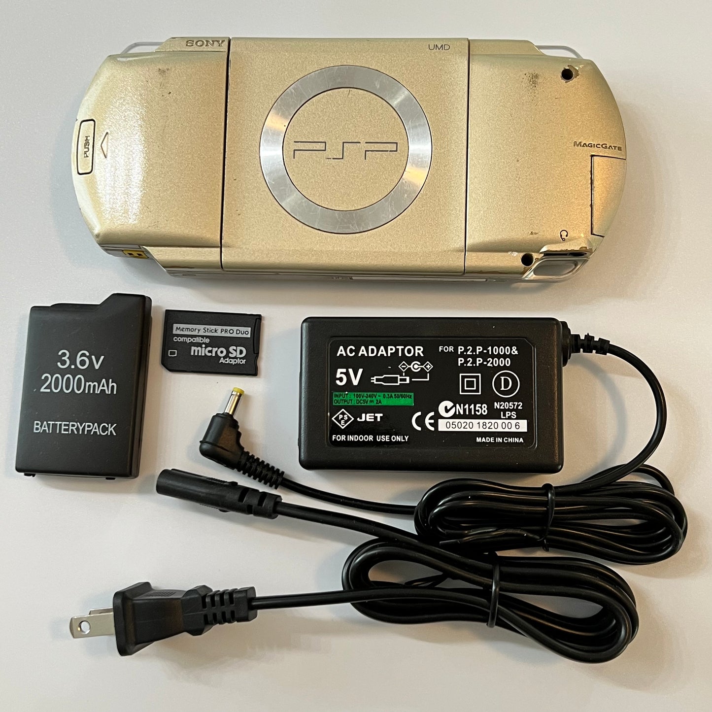 Champagne Gold Sony PSP 1000 Bundle