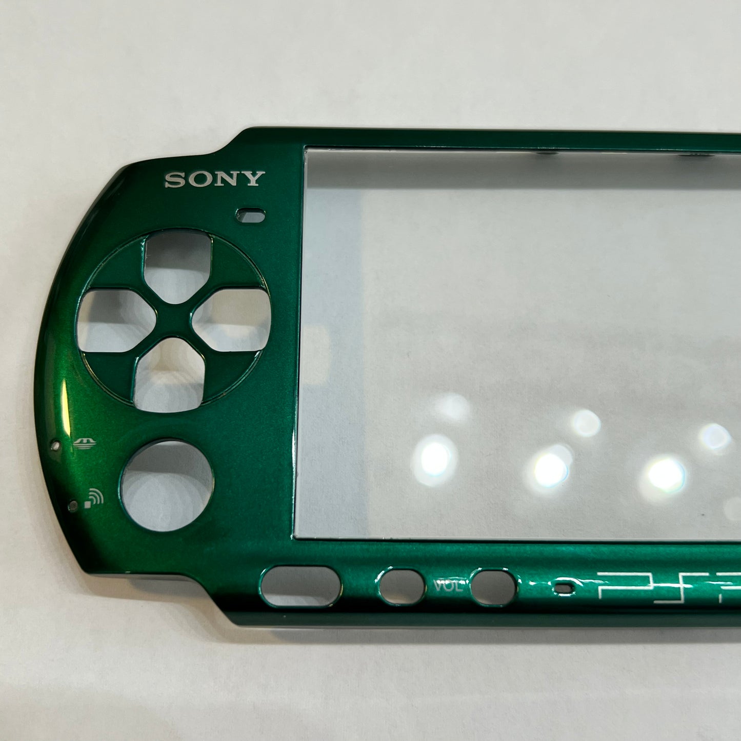 OEM Metallic Green Sony PSP 3000 Faceplate w/ Glass Lens (#2)