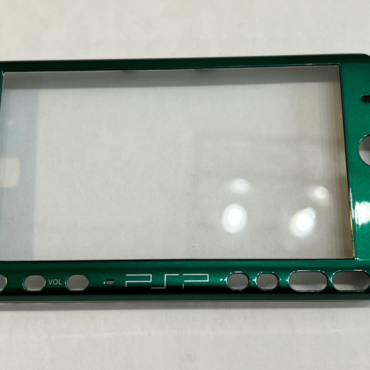 OEM Metallic Green Sony PSP 3000 Faceplate w/ Glass Lens (#2)