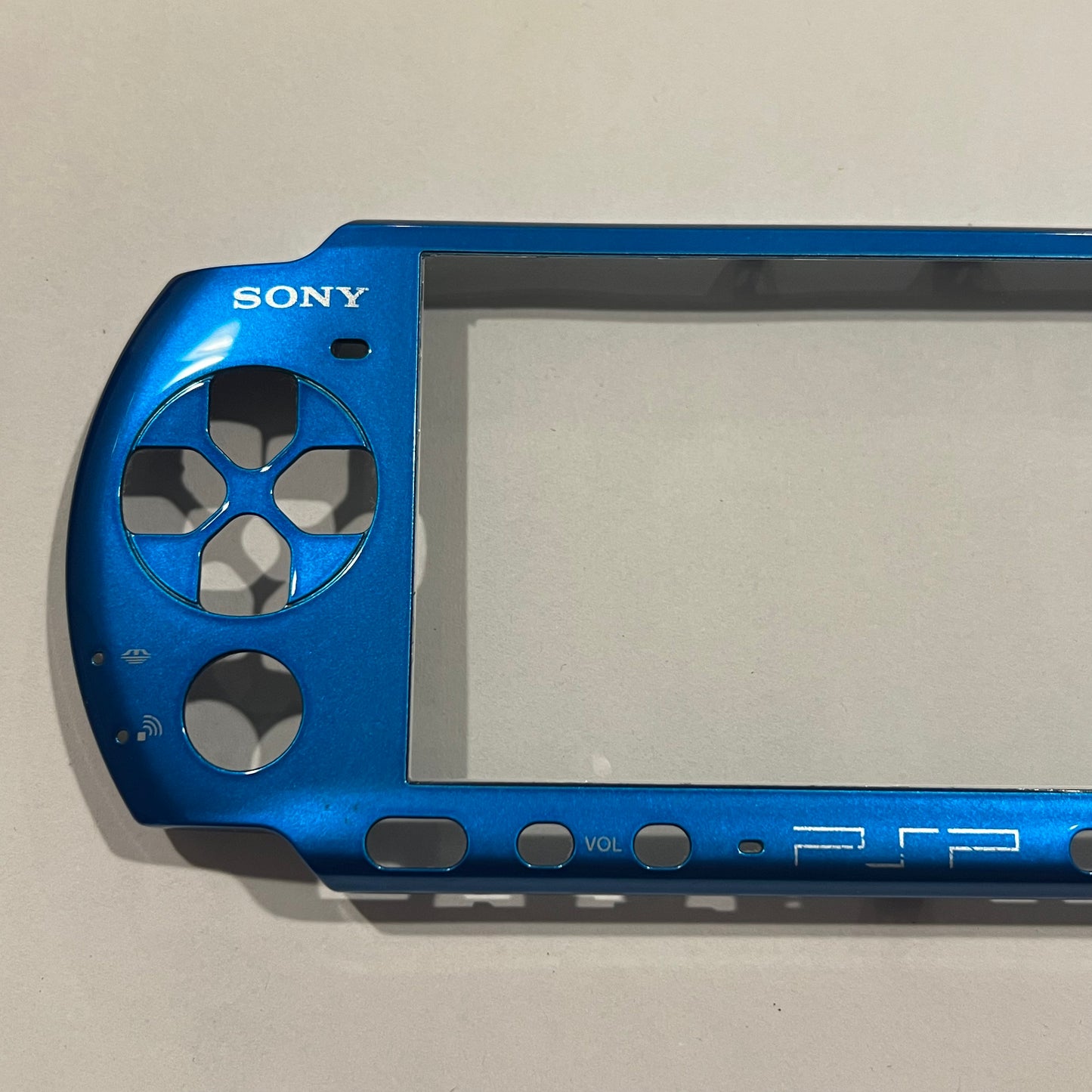 OEM Vibrant Blue Sony PSP 3000 Faceplate w/ Glass Lens