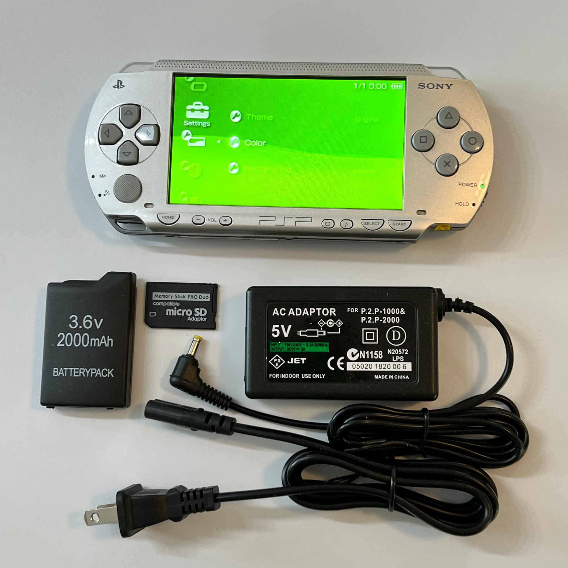 Silver Sony PSP 1000 Bundle (IPS screen) – Everything PSP Silver Sony PSP 1000 Bundle (IPS screen) – Everything PSP