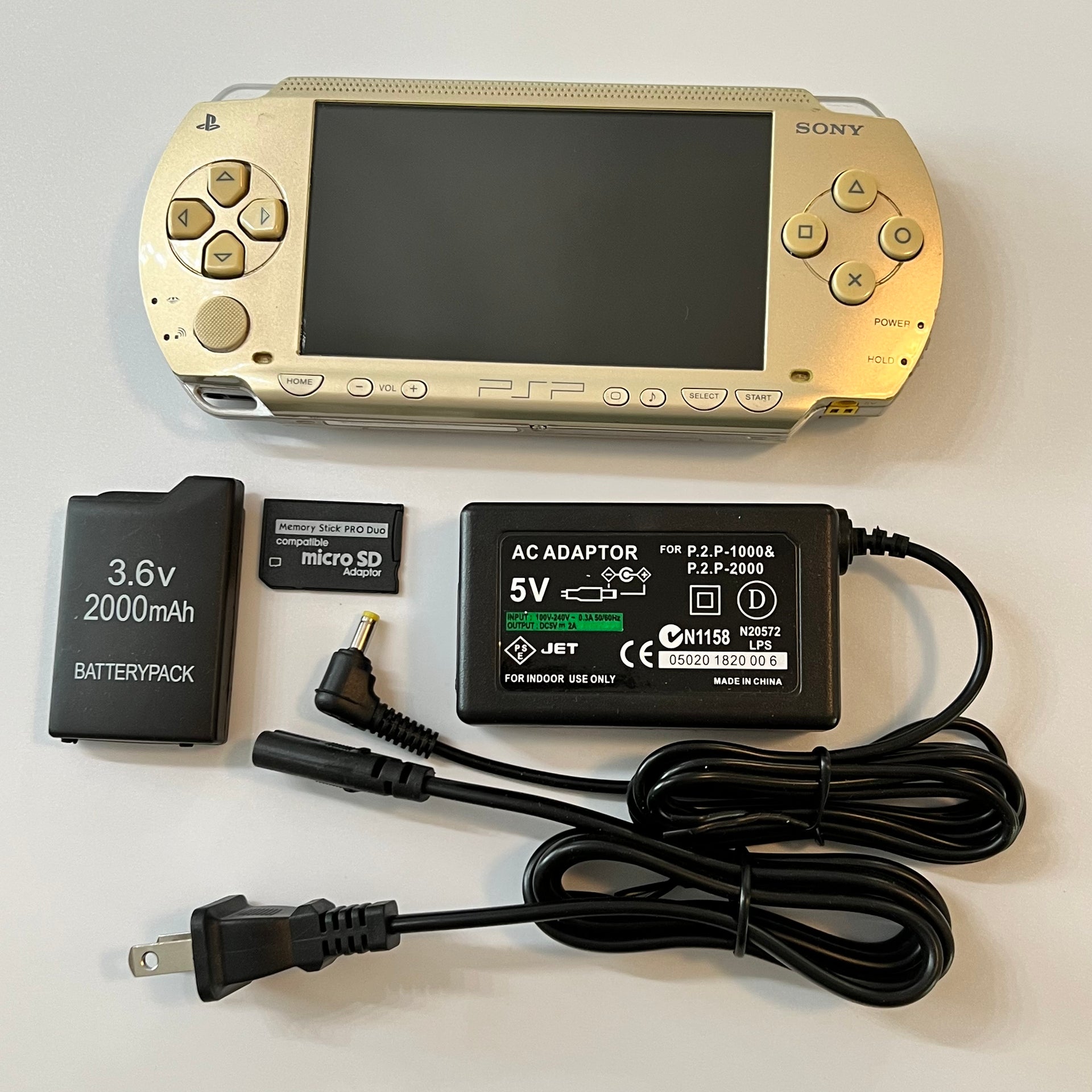 Sony PSP 1000 Launch Edition Gold Champagne Handheld System for