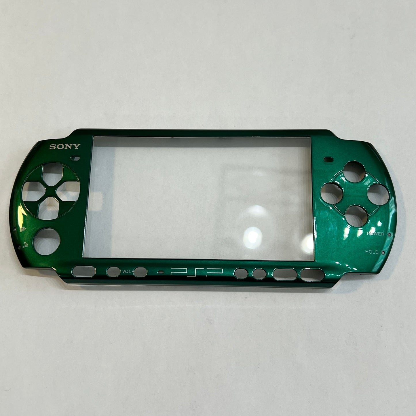 OEM Metallic Green Sony PSP 3000 Faceplate w/ Glass Lens (#2)