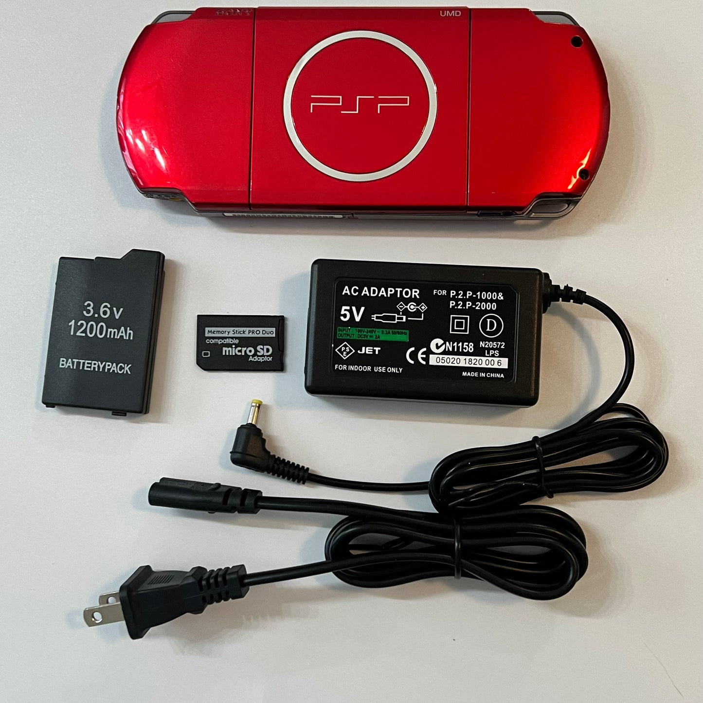 Radiant Red Sony PSP 3000 Bundle