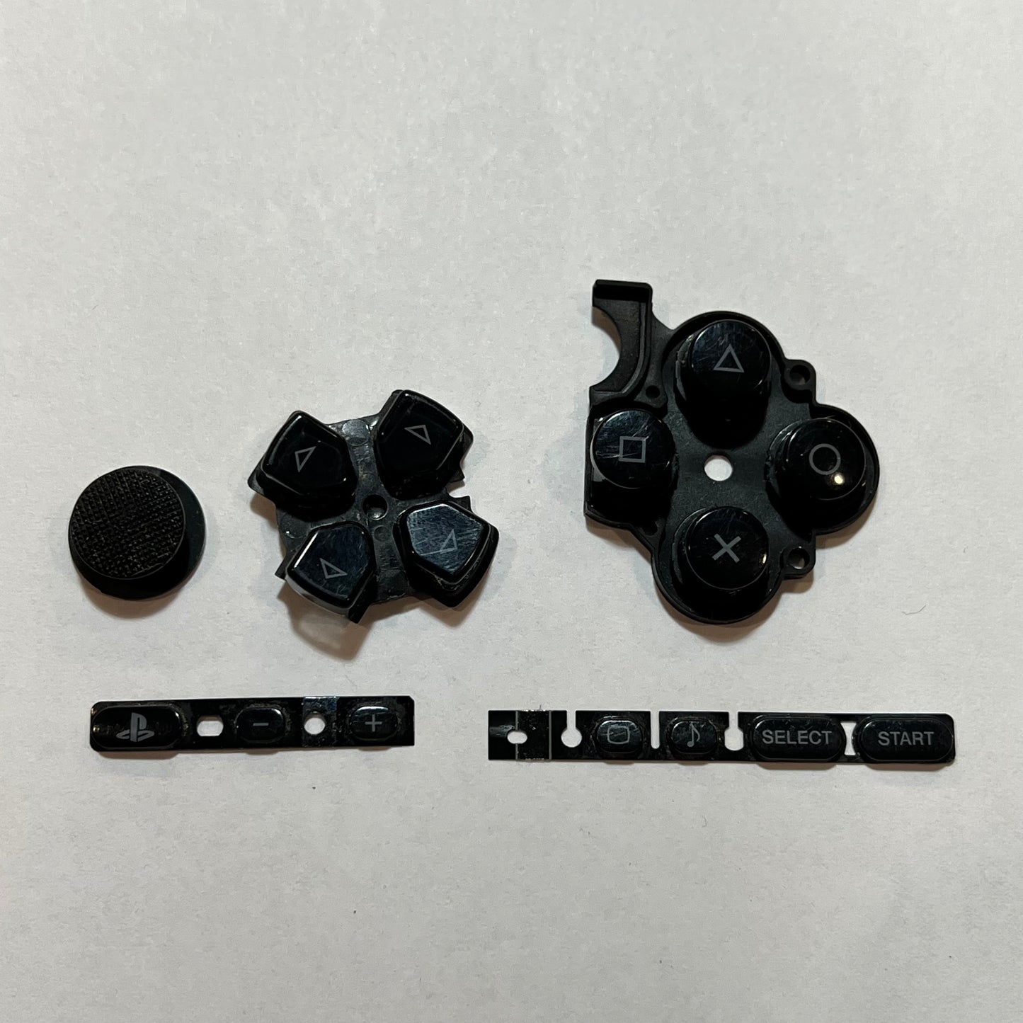 Black OEM Sony PSP 3000 Button Rubber Set