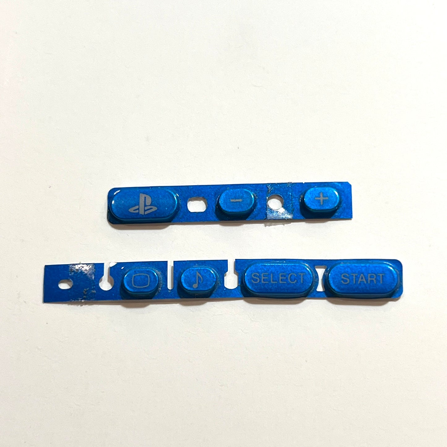 OEM Sony PSP 3000 Home Volume Start Select Button Strips (Vibrant Blue)