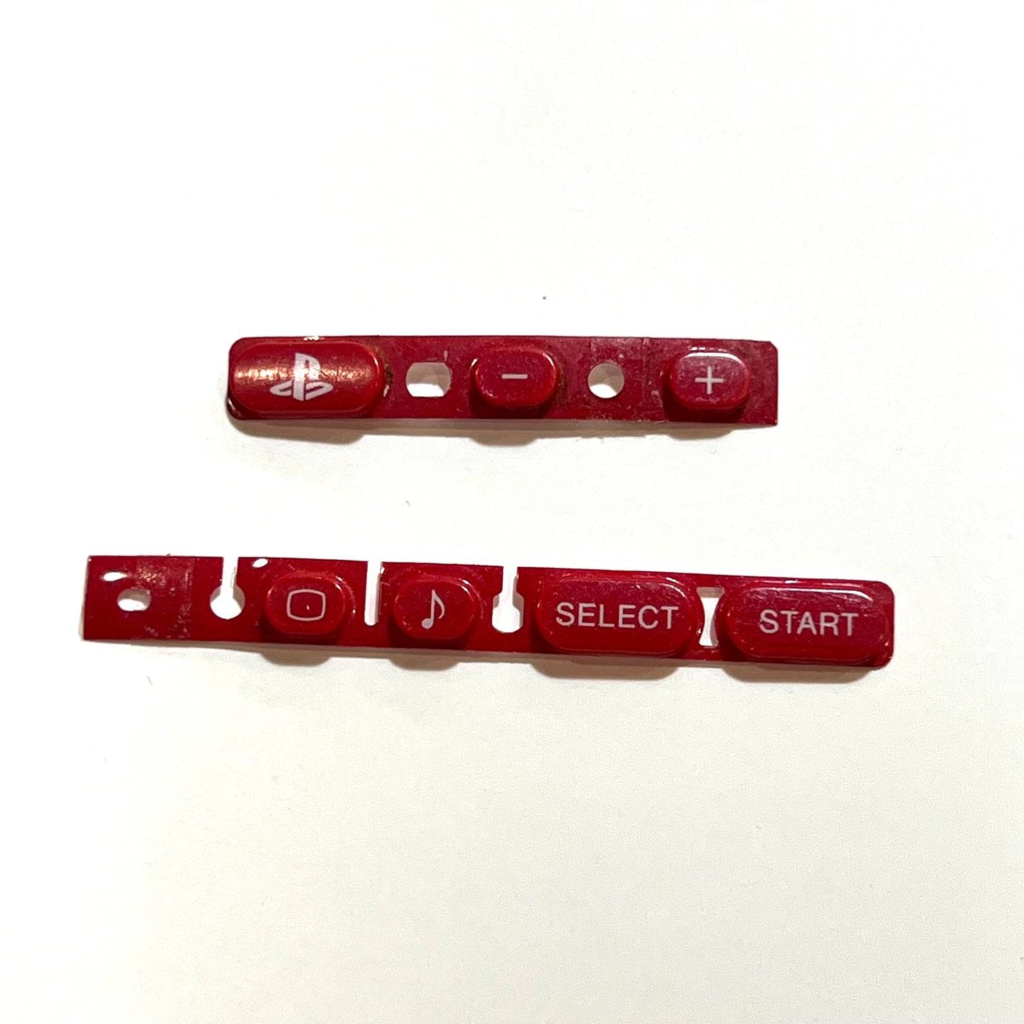 OEM Sony PSP 3000 Home Volume Start Select Button Strips (Red)