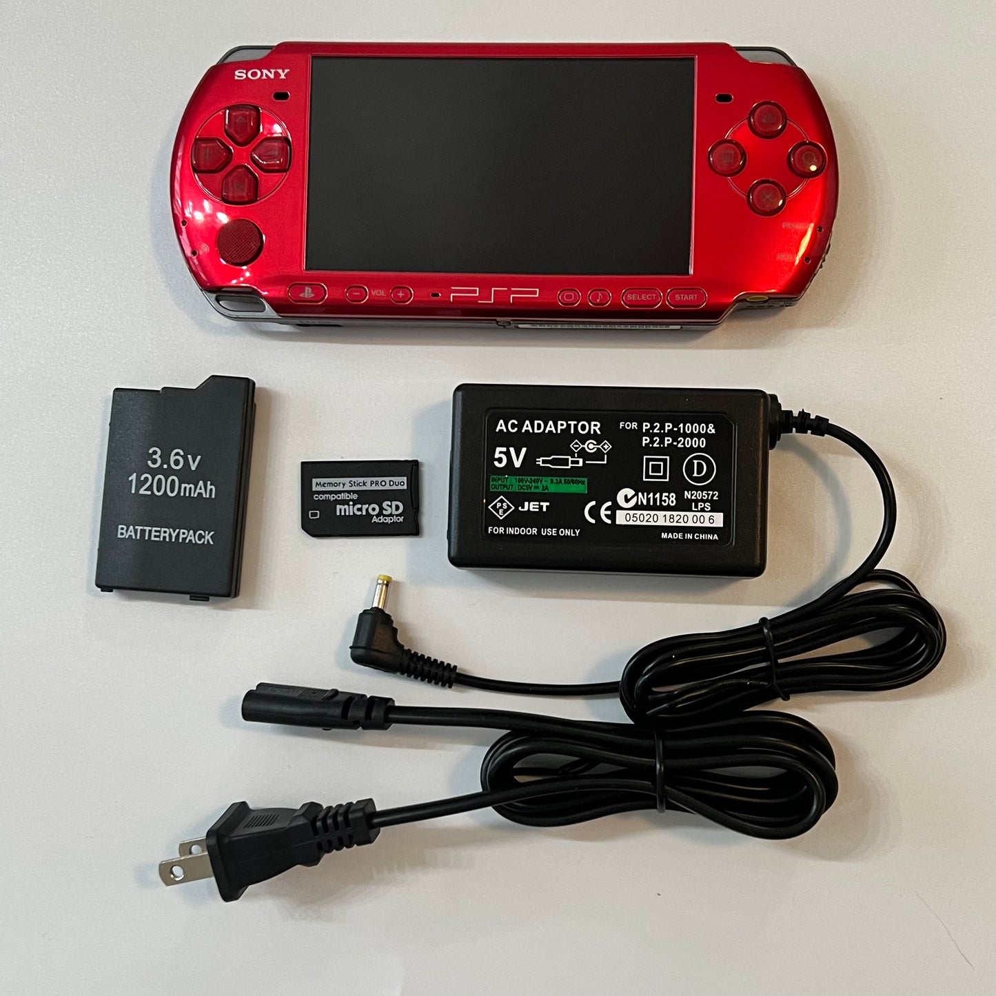 Radiant Red Sony PSP 3000 Bundle