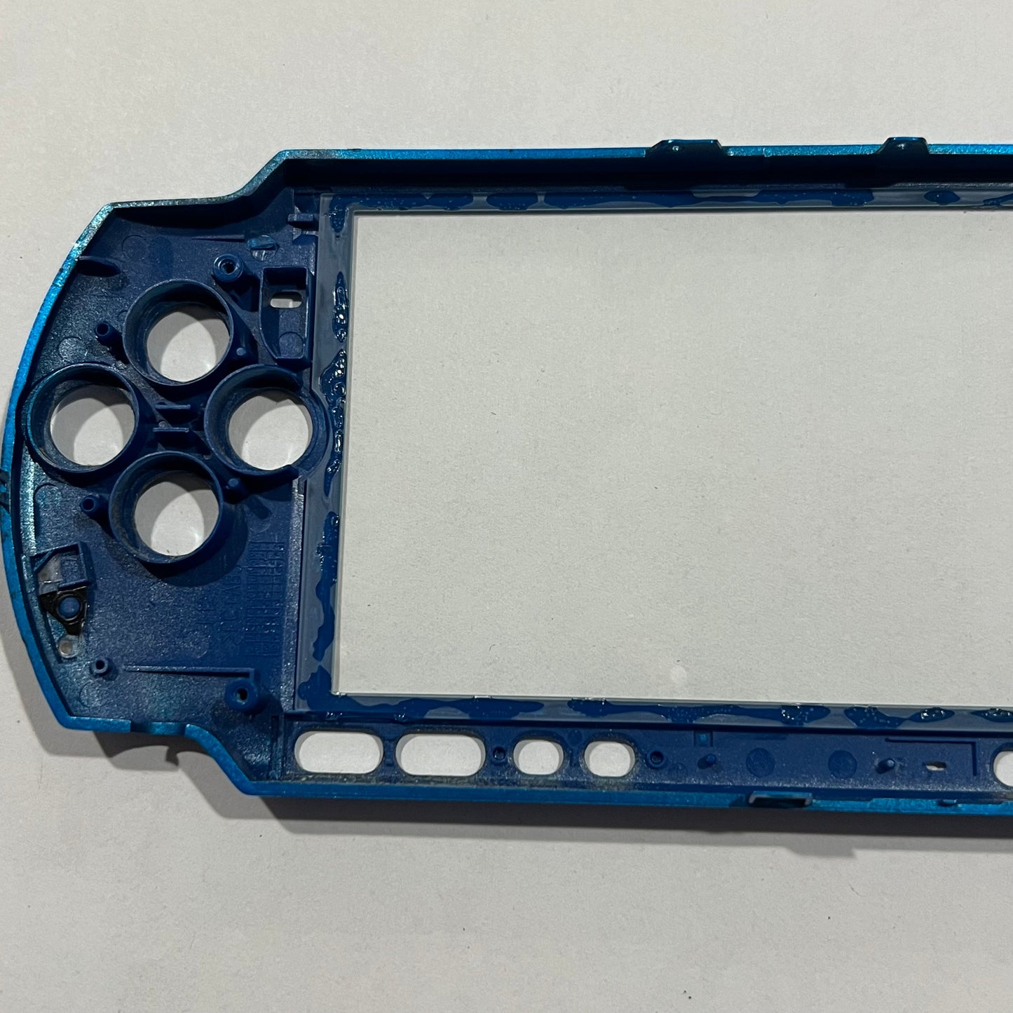 OEM Vibrant Blue Sony PSP 3000 Faceplate w/ Glass Lens